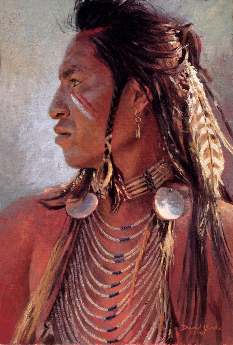 Crow Portrait Painting by David Yorke Art